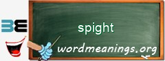 WordMeaning blackboard for spight